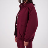 Ischia Bomber Jacket - Plum